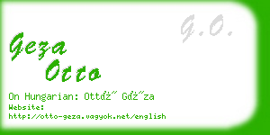 geza otto business card